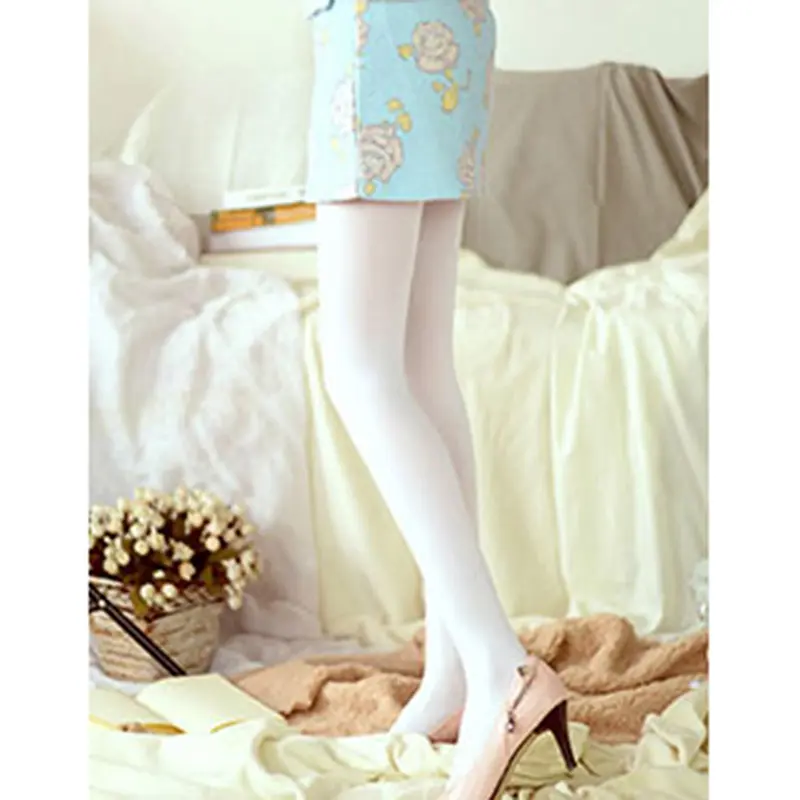140D Pure White Silk Stockings Women's Ballet Dress Dance Performances  Stockings Children's Adult Bottom Socks Leggings Socks