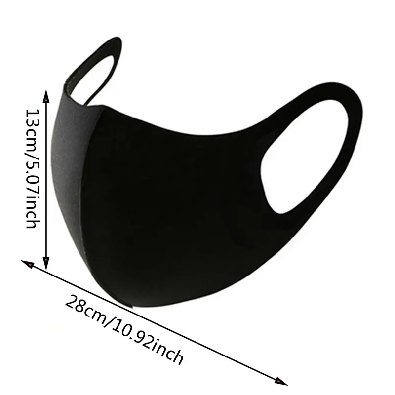 2/4/6Pcs Sunscreen Mask Summer Adjustable for Adults Women Men Dustproof Breathable Washable Ice Silk Polyester Cloth Mask