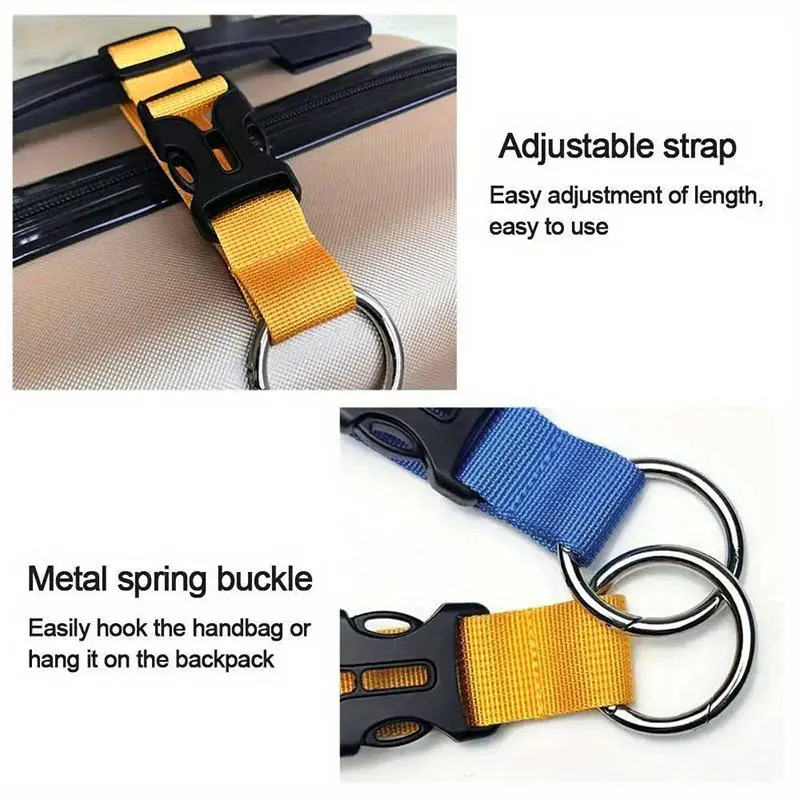 Backbin Belt Buckle Luggage Band Multifunctional Backpack Nylon Hanging Buckle Portable Suitcase Hook Hanging Buckle
