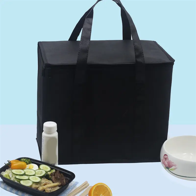 Lunch Bag Non-woven Large Capacity Thermal Insulation Bags Bento Aluminum Foil fresh-keeping Ice Bag Takeaway Lunch Box