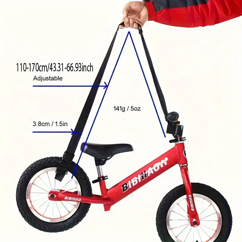 Folding Bicycle Shoulder Strap Black Adjustable Weight Reducing Scooter Shoulder Straps Beach Chair Storage Shoulder Strap