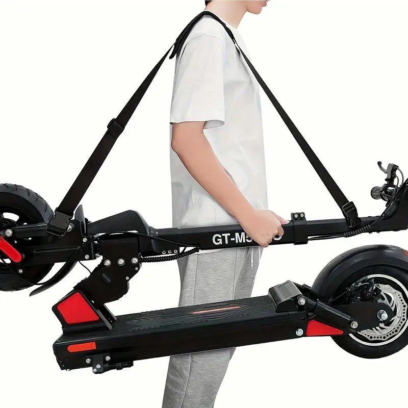 Folding Bicycle Shoulder Strap Black Adjustable Weight Reducing Scooter Shoulder Straps Beach Chair Storage Shoulder Strap