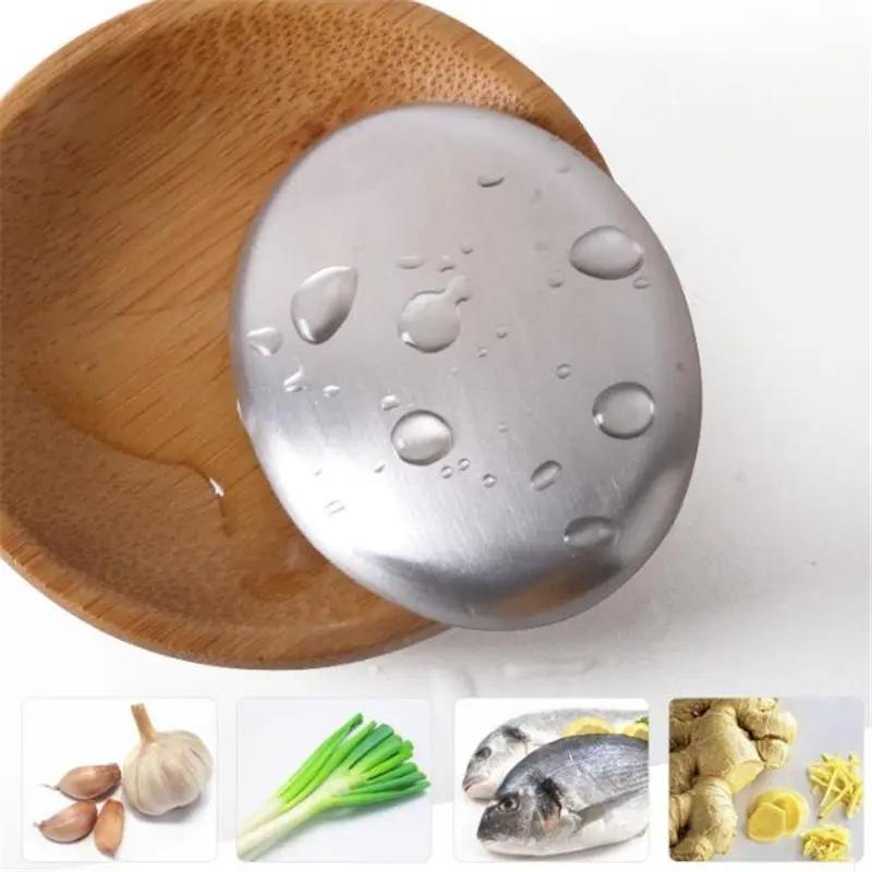 2Pcs High Quality Soap Stainless Steel Hand Odor Remover Bar Magic Soap ElimInates Garlic/Onion Etc Smells Kitchen Gadget Tools