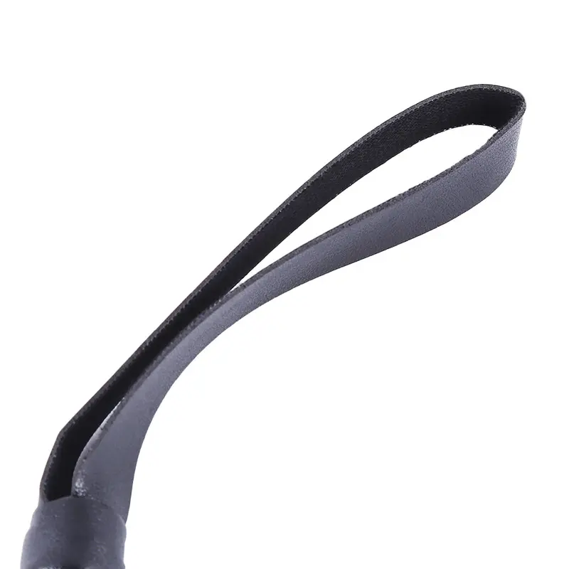 1PC PU Leather Horsewhip Riding Sports Equipment Anti-Slippery Handle Black Horse Whip Riding Horse Supplies