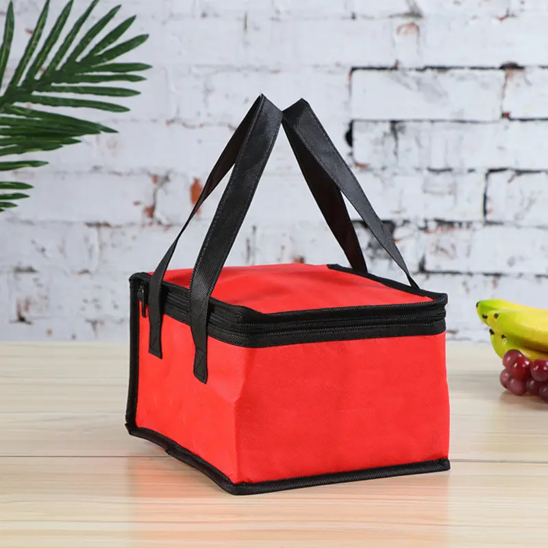 Lunch Bags Portable Solid Color Thermal Insulated Lunch Box Handbag Large Capacity Bento Pouch Home Company Food Storage Bag