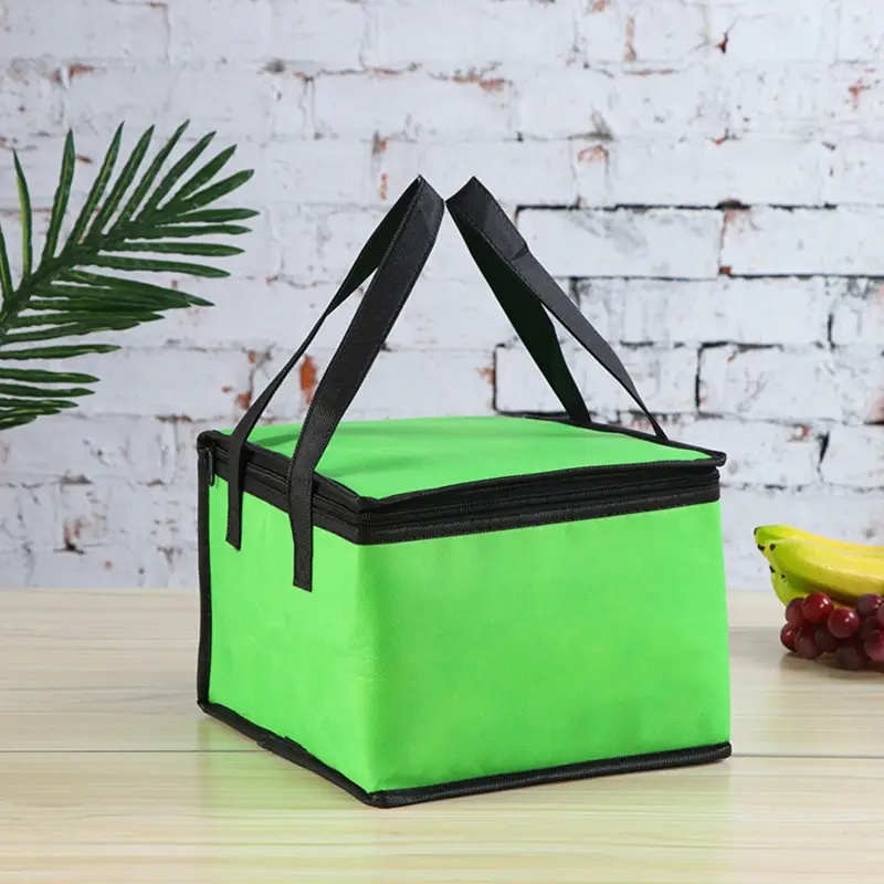 Lunch Bags Portable Solid Color Thermal Insulated Lunch Box Handbag Large Capacity Bento Pouch Home Company Food Storage Bag