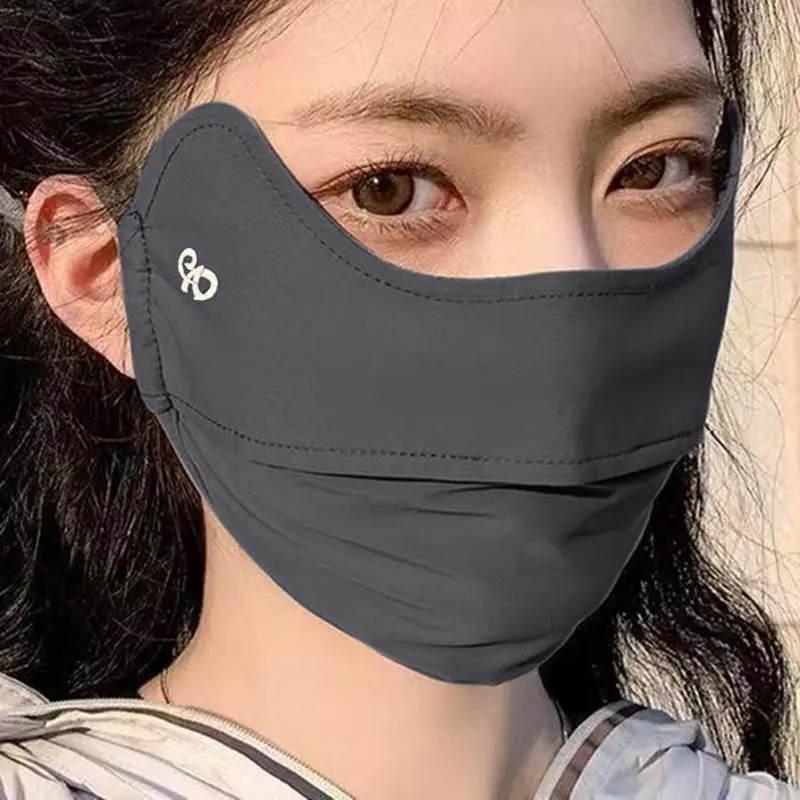 Sunblock UV Protection Eye Angle Breathable Face Mask Men And Women Summer Thin Outdoor Dustproof Mask For Unisex