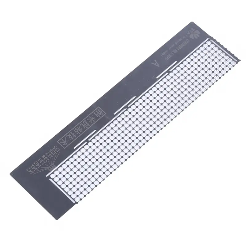 Diamond Draw Mesh Ruler Mold Stainless Steel Rulers Nano Dot Pen Adhesive Drill Ruler Cross Stitch Household Professional Tool
