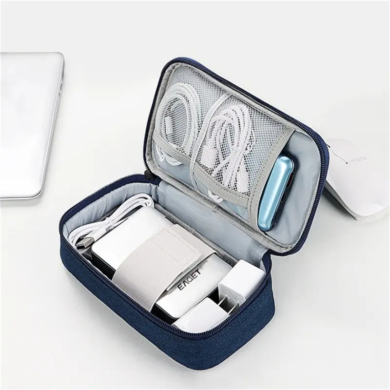 NEW Travel Organizer Bag Cable Storage Organizers Pouch Carry Case Portable Waterproof Single Layers Storage Bags For Cable Cord