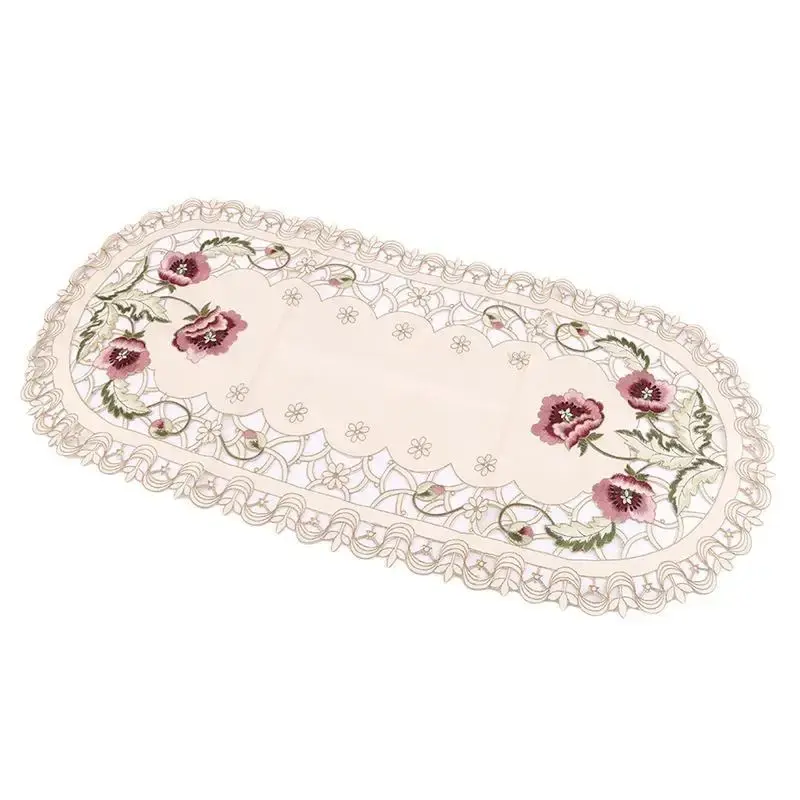 Fashion Table Cloth Printing Oval Embroidery Wedding Party Table Cover Tablecloth Nordic Tea Coffee Tablecloths Home Decor