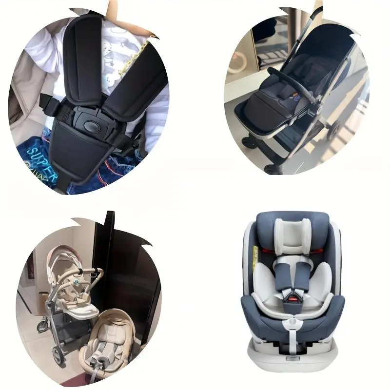Baby Safety Car Seat Belt Pads Universal Stroller Shoulder Strap Covers Soft Cushion Pram Guard