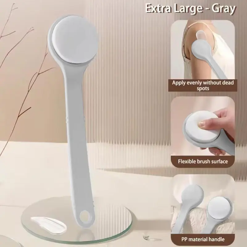 1/3/5Pcs Multi-Function Lotion Sunscreen Ointment Applicator Long Handle Body Cleaner Shower Brush Back