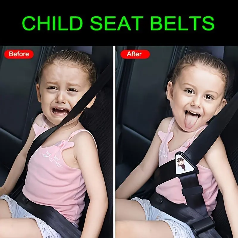 1/3/5pcs Adjuster Children Kid Car Safety Belt Universal Baby Seat Strap Buckle Correction Tape