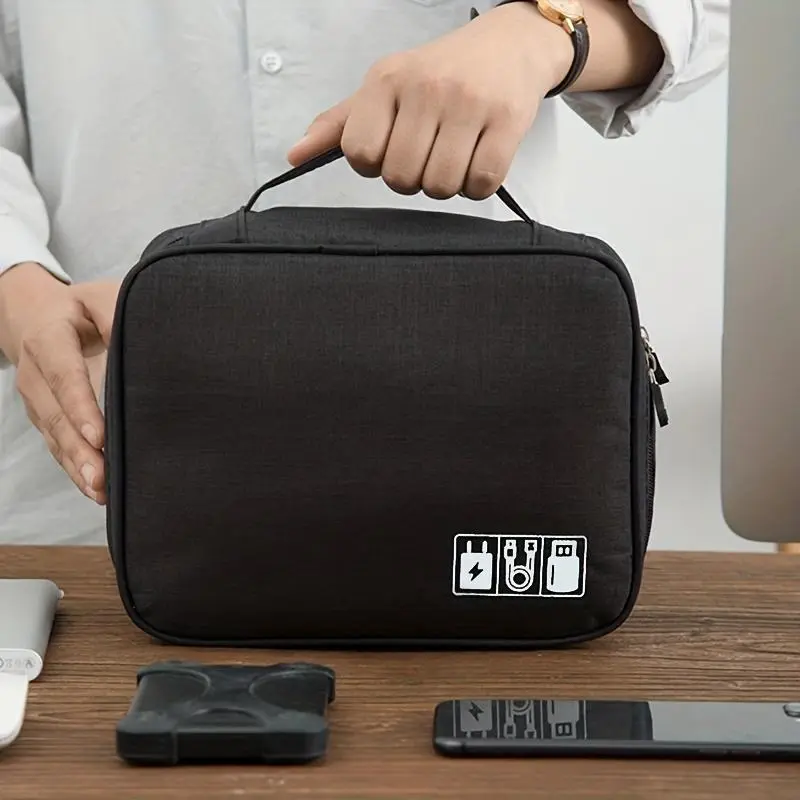 Cable Storage Bag Waterproof Digital Electronic Organizer Portable USB Data Line Charger Plug Travel