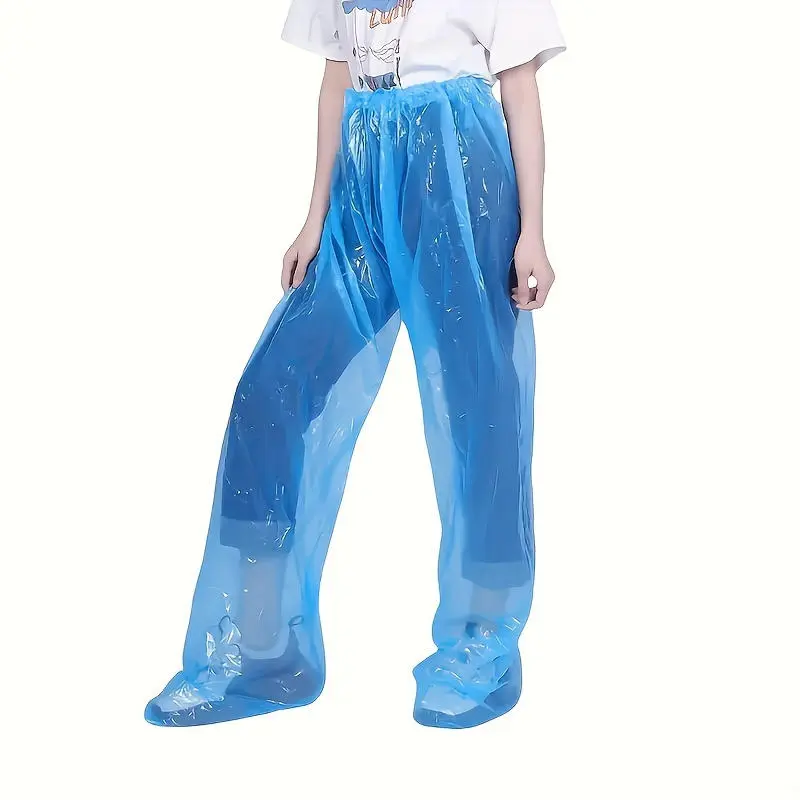 2025 Feet-wrapped Rain Pants 5pcs Disposable Waterproof Especially Suitable For Riders Of Motorcycle Bike In Raining Days