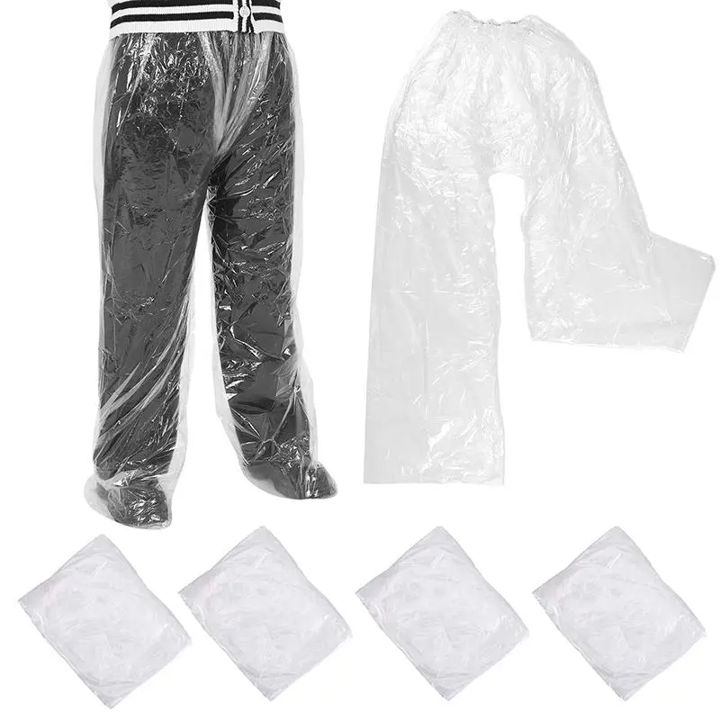 2025 Feet-wrapped Rain Pants 5pcs Disposable Waterproof Especially Suitable For Riders Of Motorcycle Bike In Raining Days