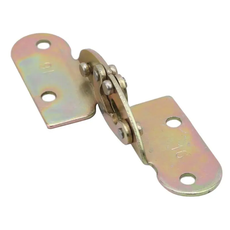 2025 New High Quality Hand Tools Hardware Mini Cabinet Drawer Hinge Butt Copper Gold 4 Small Hole Household Supplies