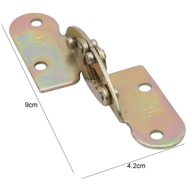 2025 New High Quality Hand Tools Hardware Mini Cabinet Drawer Hinge Butt Copper Gold 4 Small Hole Household Supplies
