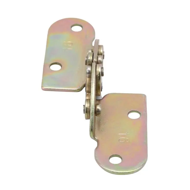 2025 New High Quality Hand Tools Hardware Mini Cabinet Drawer Hinge Butt Copper Gold 4 Small Hole Household Supplies