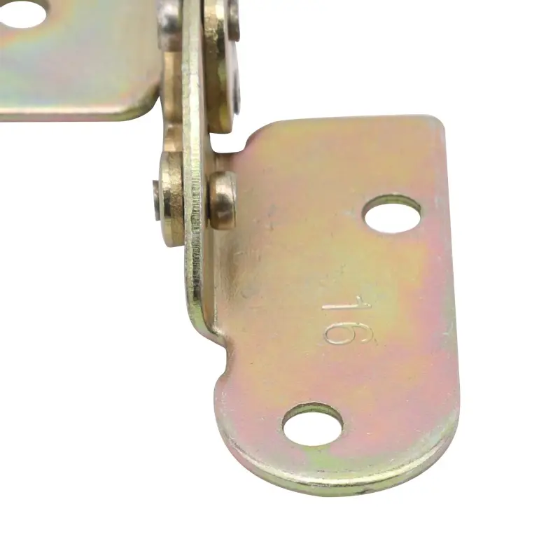 2025 New High Quality Hand Tools Hardware Mini Cabinet Drawer Hinge Butt Copper Gold 4 Small Hole Household Supplies