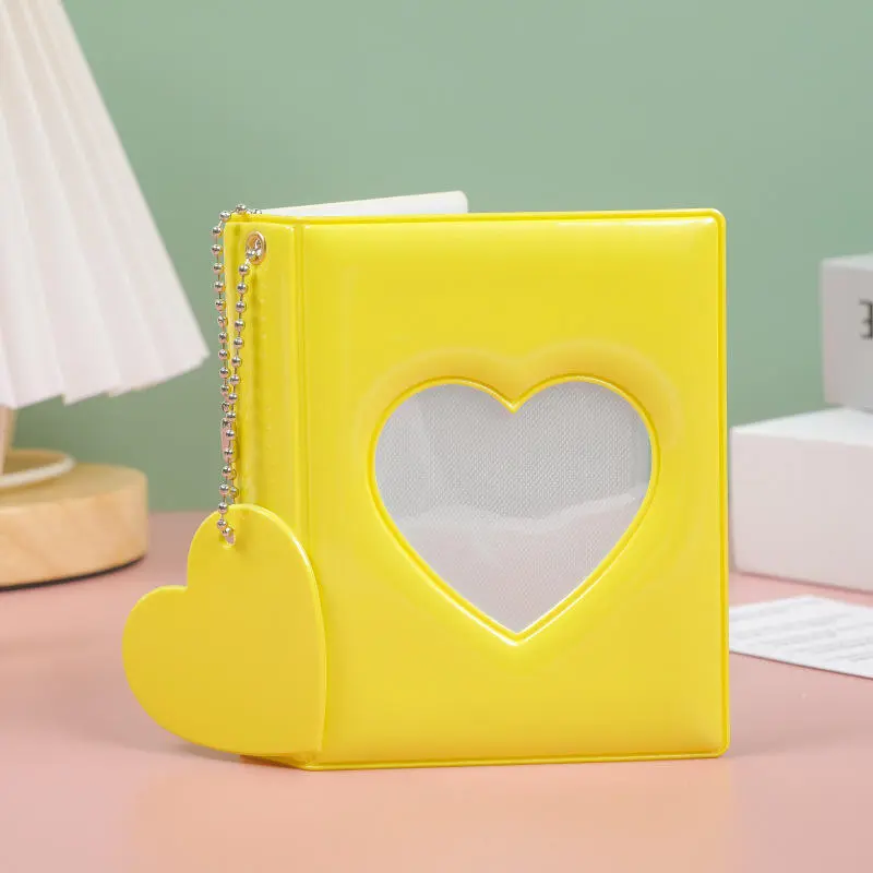 2025 New Photocards Binder Cute Photo Album Mini Photocard Holder Love Heart Hollow Collector Book Binding Machine Fajas