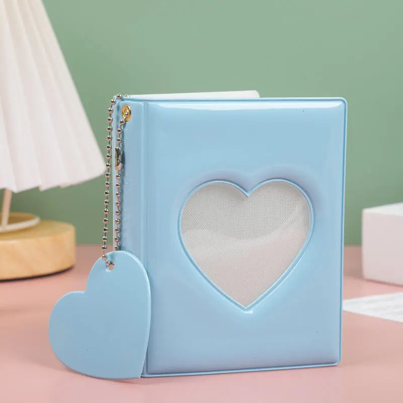 2025 New Photocards Binder Cute Photo Album Mini Photocard Holder Love Heart Hollow Collector Book Binding Machine Fajas