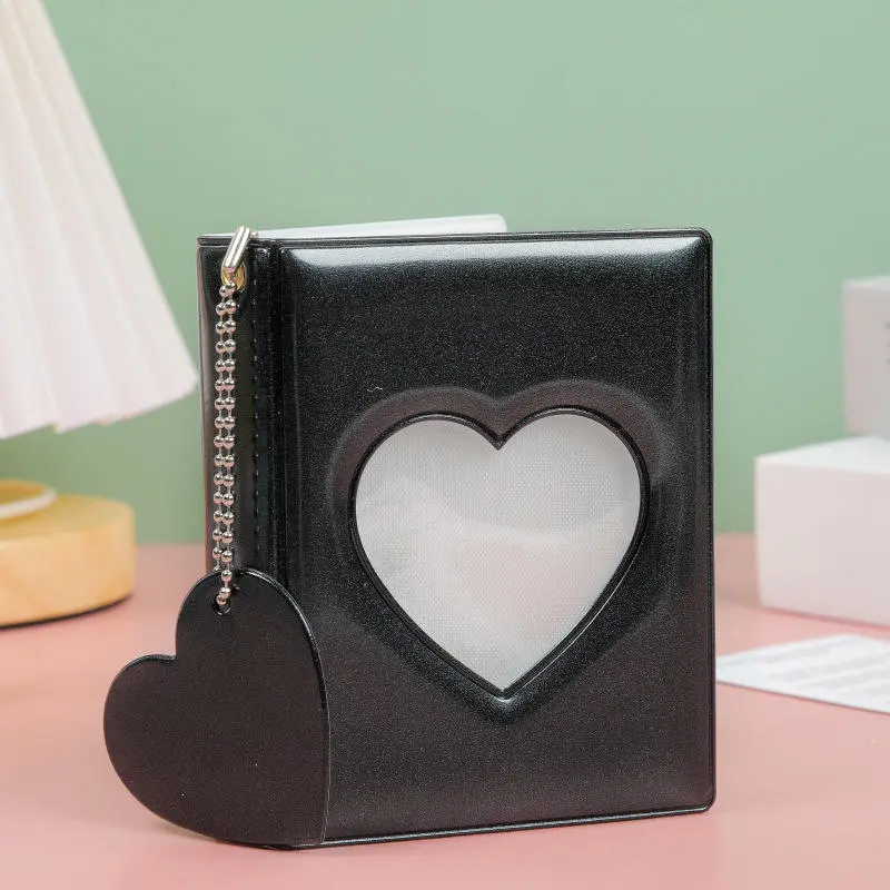 2025 New Photocards Binder Cute Photo Album Mini Photocard Holder Love Heart Hollow Collector Book Binding Machine Fajas