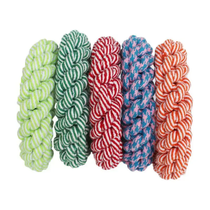 Dog Toy Carrot Knot Rope Ball Cotton Puppy Cleaning Teeth Chew Interactive Durable Braided Bite Resistant Pet Supplies