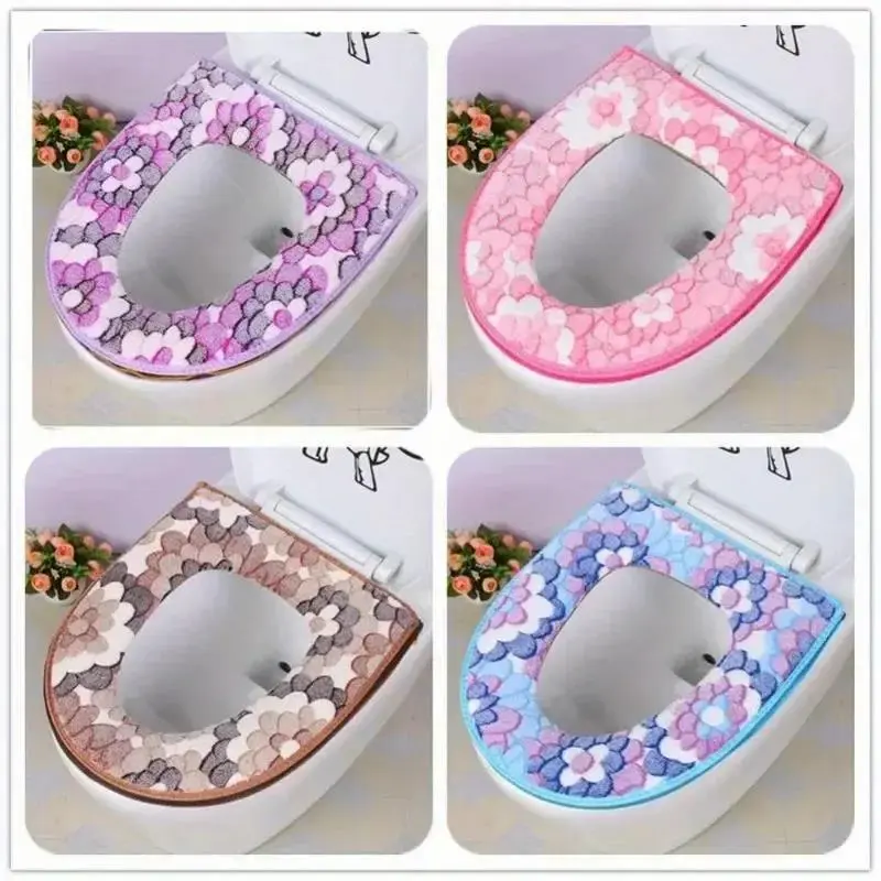 2025 NewReady Stocked 2pc Soft Toilet Seat Cushion, Closestool Mat, Washable Pad, Ring Warm CoverHot Sell