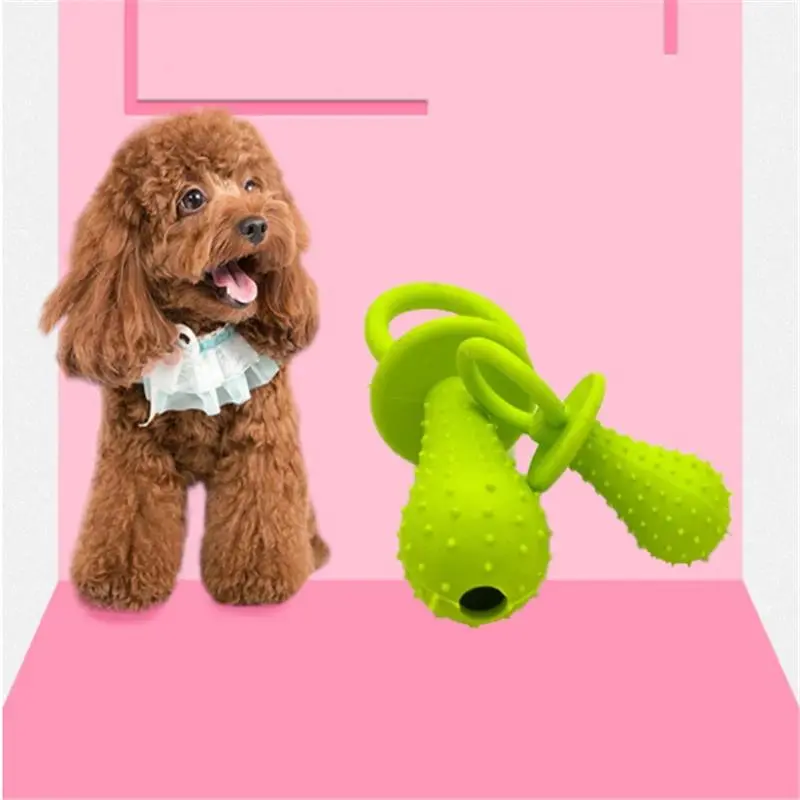 2025 New Ready Stocked Pet Mini Nipple Toys Pacifiers Teddy Dog Bite Training Molar Tooth Cleaning Toy Hot Sell