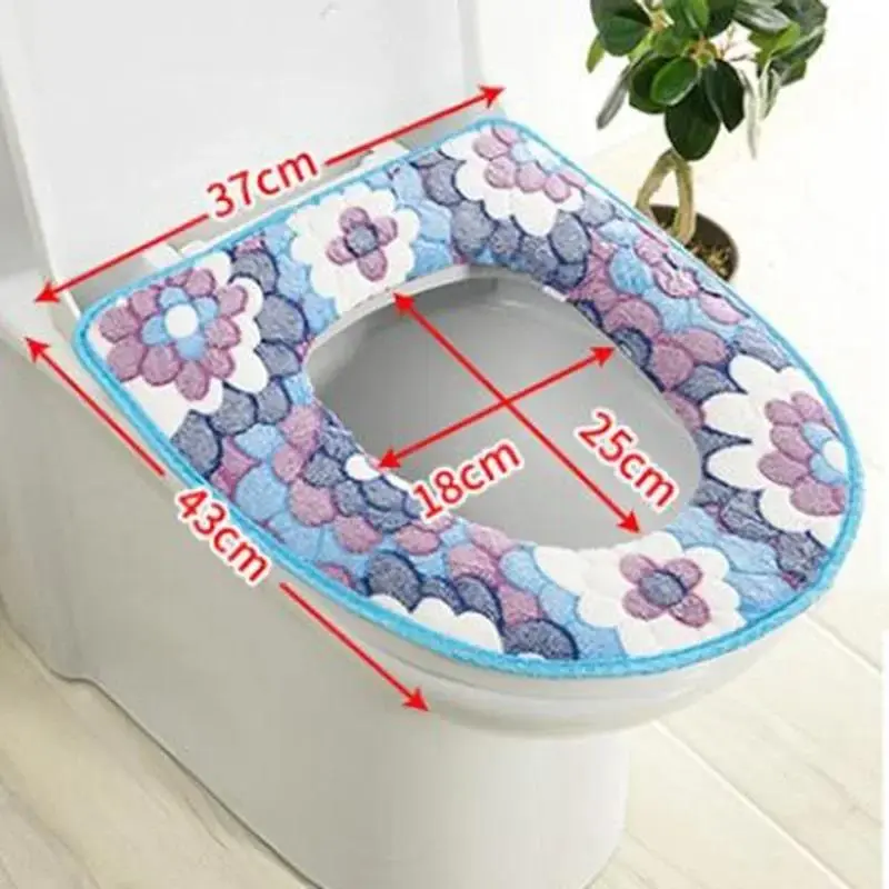 2025 NewReady Stocked 2pc Soft Toilet Seat Cushion, Closestool Mat, Washable Pad, Ring Warm CoverHot Sell