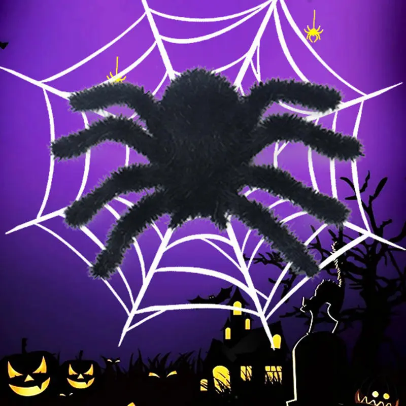 2025 New3/9PCS Simulation Spider Ornaments Funny Halloween plastics Realistic 3D Cartoon Artificial Party Prop