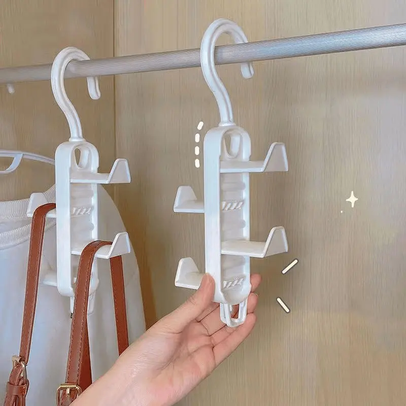 2025 New Bag Storage Tool Wardrobe Multifunctional Clothes Rack Traceless Hanging Hat Door Non Perforated Hook 1/3PCS