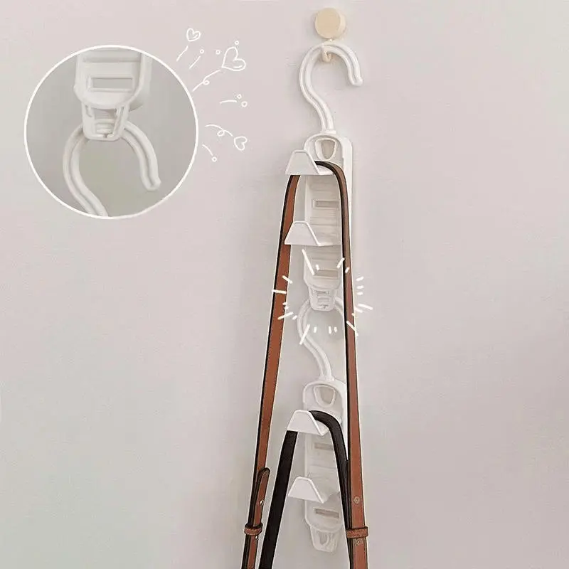 2025 New Bag Storage Tool Wardrobe Multifunctional Clothes Rack Traceless Hanging Hat Door Non Perforated Hook 1/3PCS