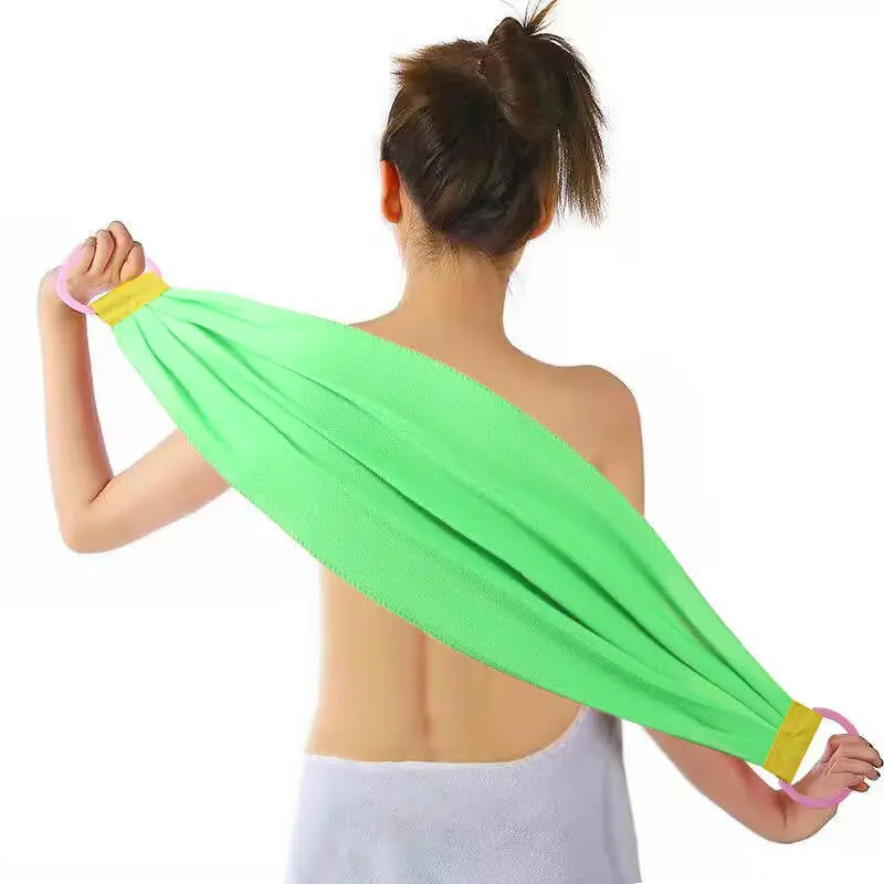 1PC Sheet Exfoliating Bath Towel Stretchable Back Full Body Scrub Bathroom Supplies Super Absorbent