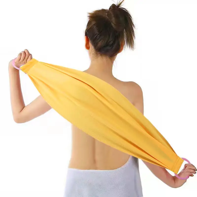 1PC Sheet Exfoliating Bath Towel Stretchable Back Full Body Scrub Bathroom Supplies Super Absorbent