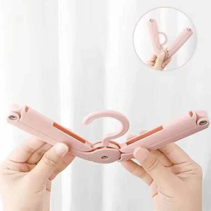 1pcs Travel Foldable Hangers, Portable And Business Drying Windproof Anti Slip Hangers