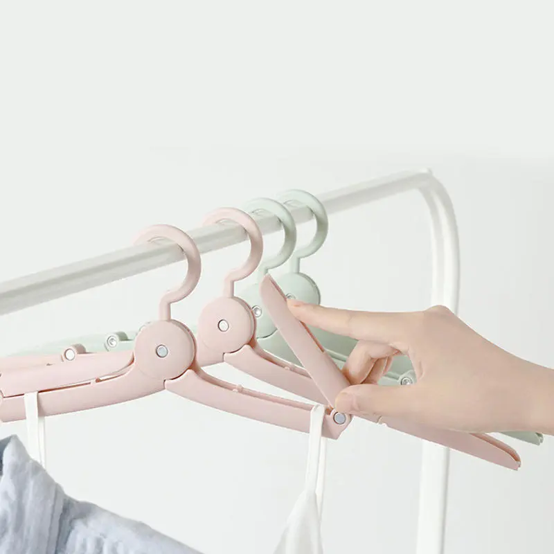 1pcs Travel Foldable Hangers, Portable And Business Drying Windproof Anti Slip Hangers