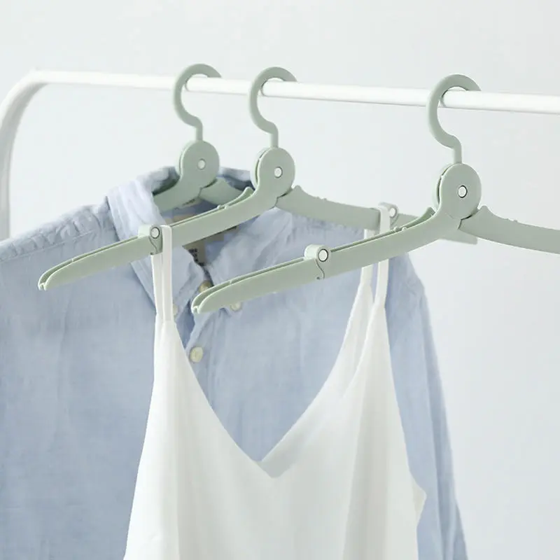 1pcs Travel Foldable Hangers, Portable And Business Drying Windproof Anti Slip Hangers