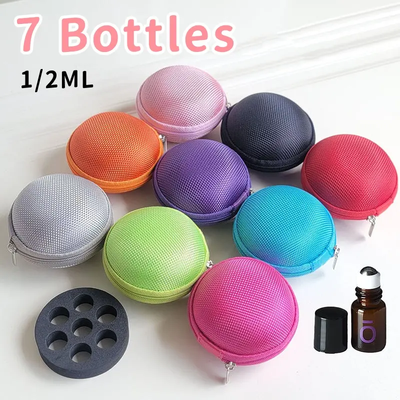 Portable Essential Oil Case 7 Bottles Perfume Bag Box Travel Organizer Carrying Holder Storage