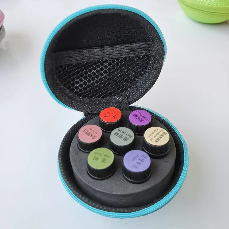 Portable Essential Oil Case 7 Bottles Perfume Bag Box Travel Organizer Carrying Holder Storage