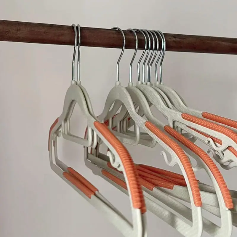 New10PCS Multifunctional Clothes Hanging Household Hangers Non-slip Dormitory Bedroom Special Storage No Trace