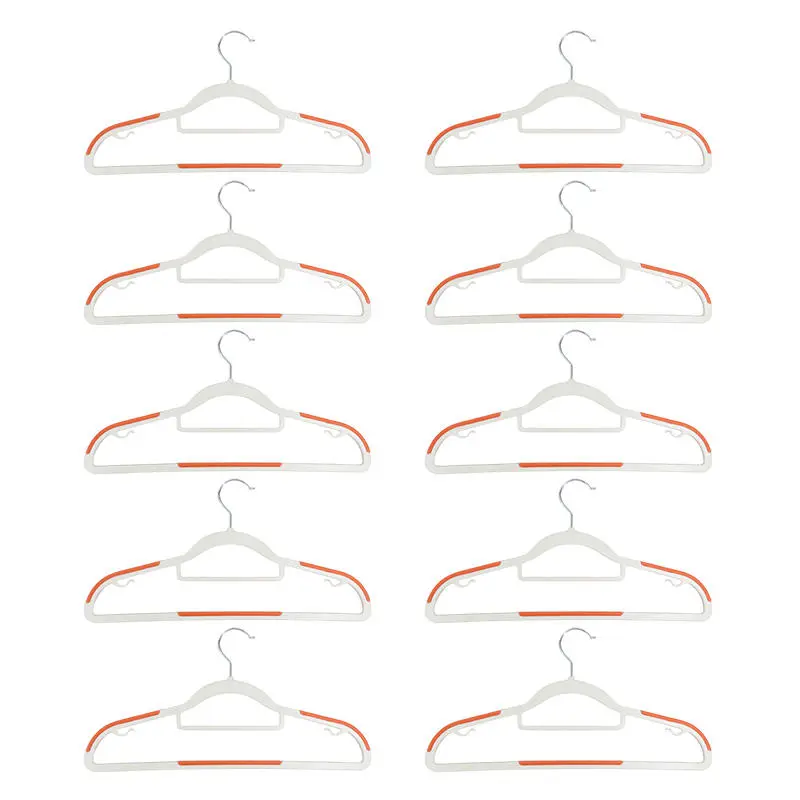 New10PCS Multifunctional Clothes Hanging Household Hangers Non-slip Dormitory Bedroom Special Storage No Trace