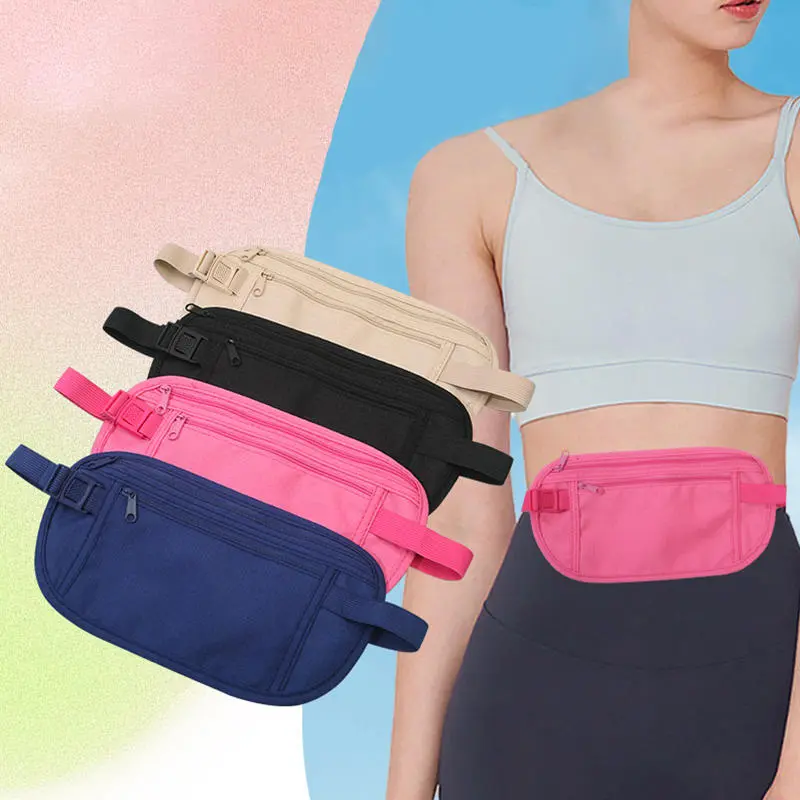2025 NewTravel Money Belt - Slim Passport Holder RFID Blocking Travel Pouch To Protect Cash, Credit Cards And Documents