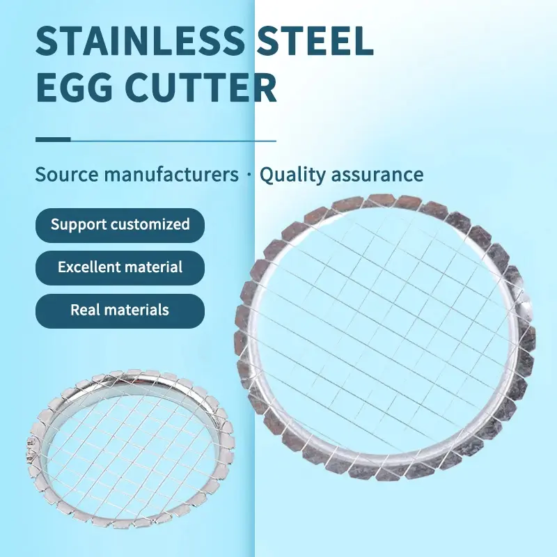 3pcs Stainless Steel Egg Slicer Cutter Cut Device Grid For Vegetables Salads Potato Mushroom Tool Chopper Kitchen Accessory