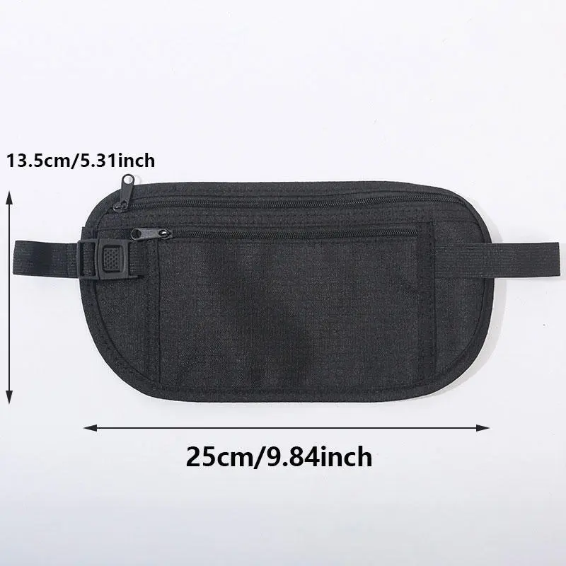 2025 NewTravel Money Belt - Slim Passport Holder RFID Blocking Travel Pouch To Protect Cash, Credit Cards And Documents