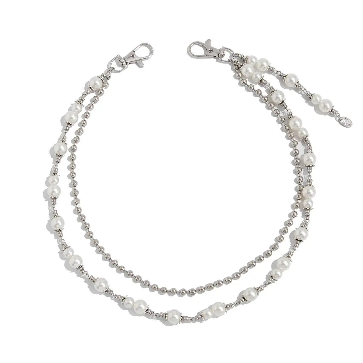Ingemark 2025 Faddish Unique Imitation Pearl Alloy Waist Chain for Men Women Summer Jeans Pants Chain Punk Jewelry Accessories