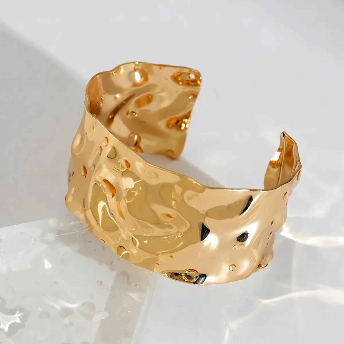 Punk Heavy Metal Big Chunky Wide Cuff Open Arm Bangles Women Ethnic Adjustable Wrist Hand Bracelet Grunge Jewelry Steampunk Men