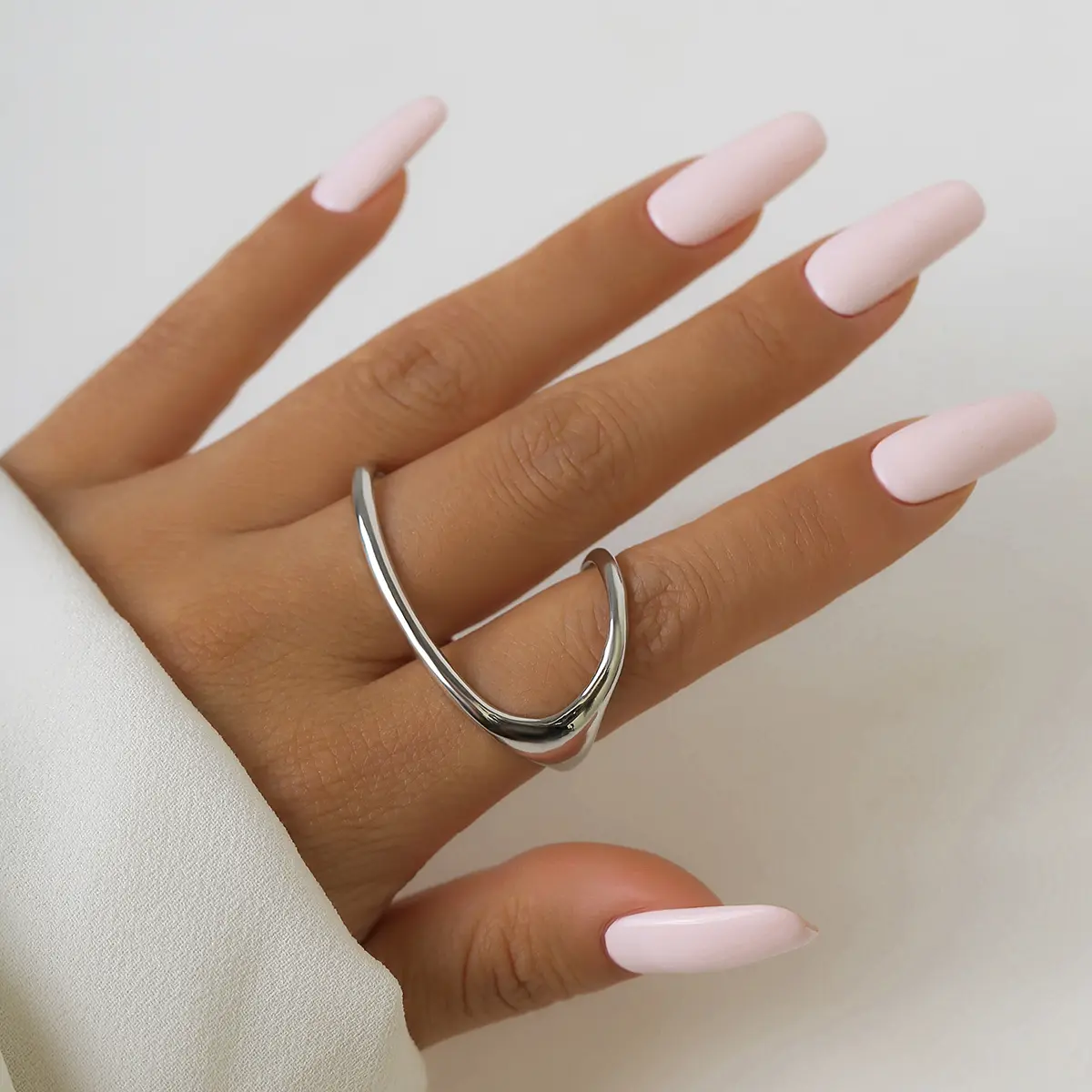 Ingemark Vintage Simple Irregular Shape Hollow Open Ring for Women Wedding Classic Finger Couple Rings Aesthetic Y2K Accessories