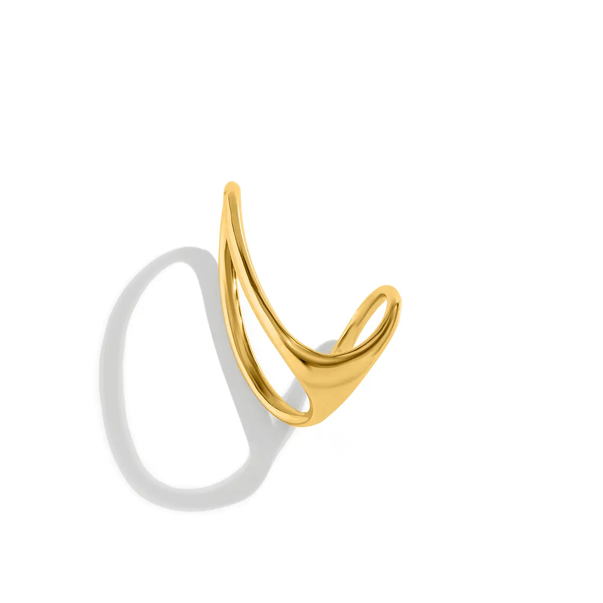 Ingemark Vintage Simple Irregular Shape Hollow Open Ring for Women Wedding Classic Finger Couple Rings Aesthetic Y2K Accessories